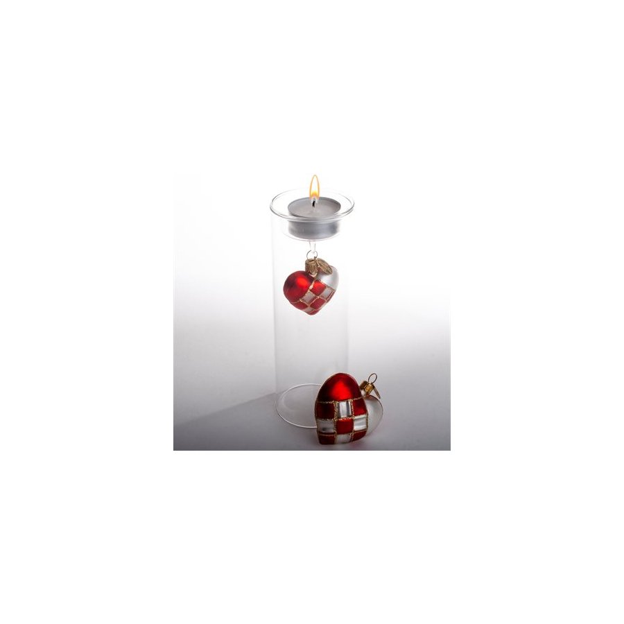 FLETHJERTE 5 CM RD HVID